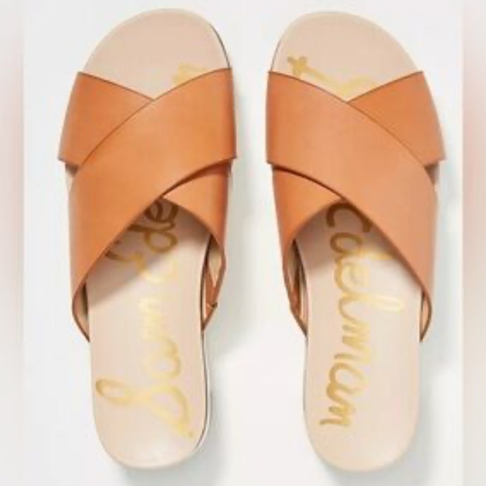 Sam Edelman Women's Tan Slide Sandals